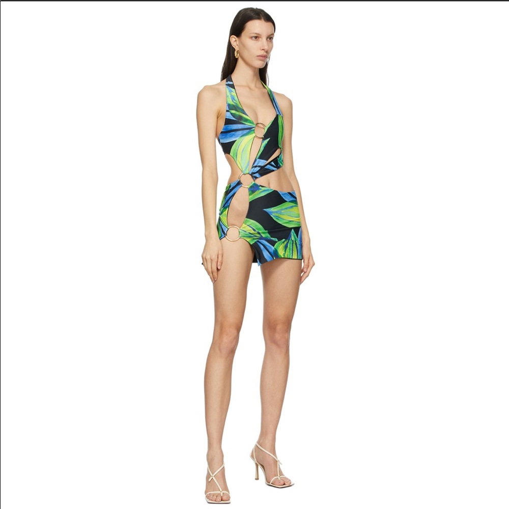 louisa ballou BLUE & GREEN SEX WAX DRESS